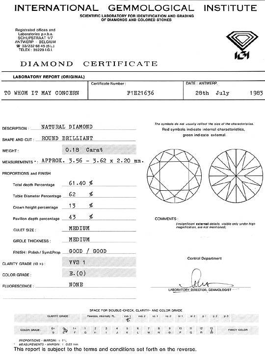 Foto 9 - Diamant 0,18ct Brillant Hochfeines Weiss River VVS1 IGI, D6225